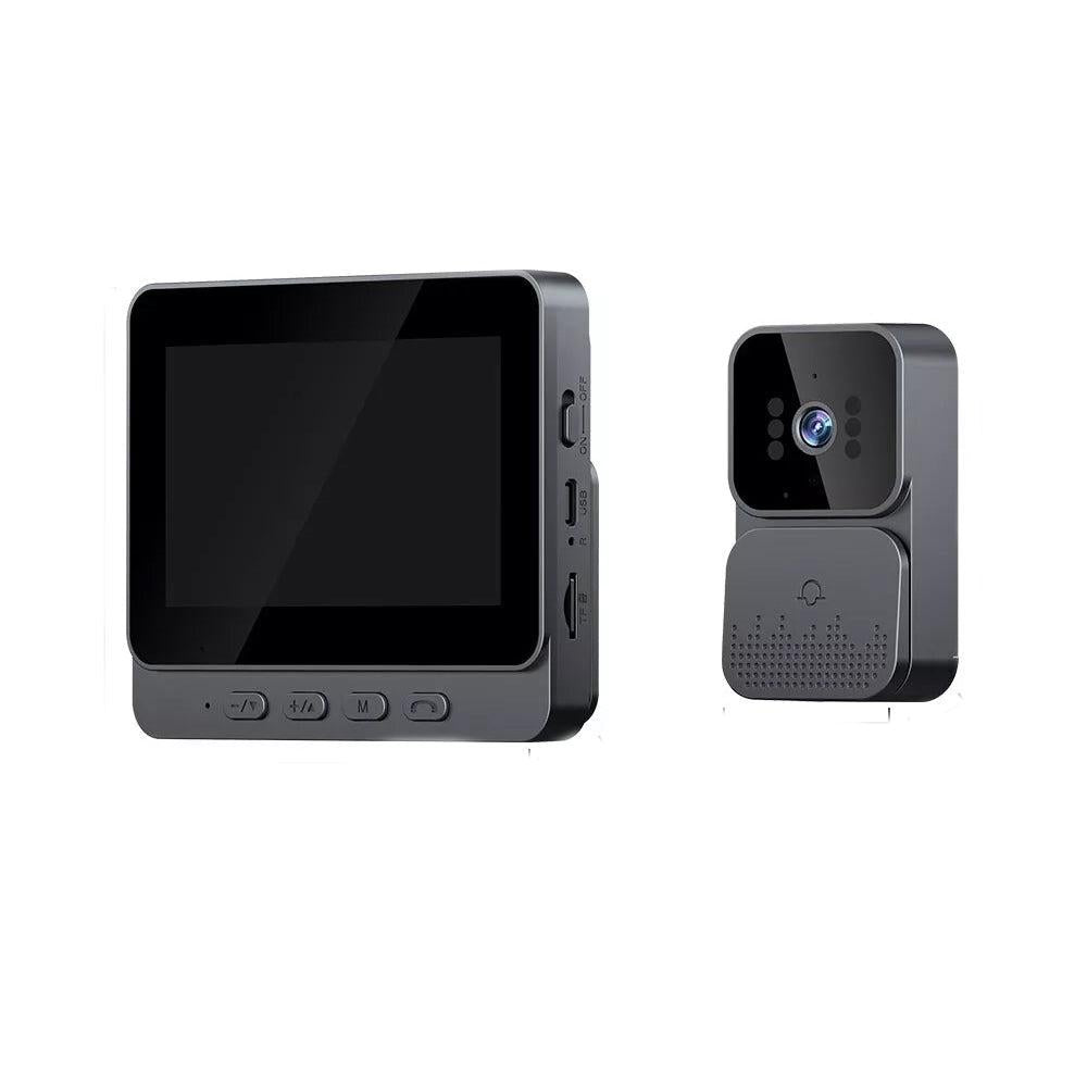 Deepstone Wireless Video Doorbell Intercom System With Monitor