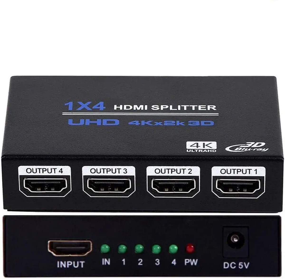 3-Port HDMI Switch 4K 60Hz, 3 In 1 Out Selector with IR Remote, HDR10, Dolby Vision, HDCP 2.2, 18.5Gbps, 3D