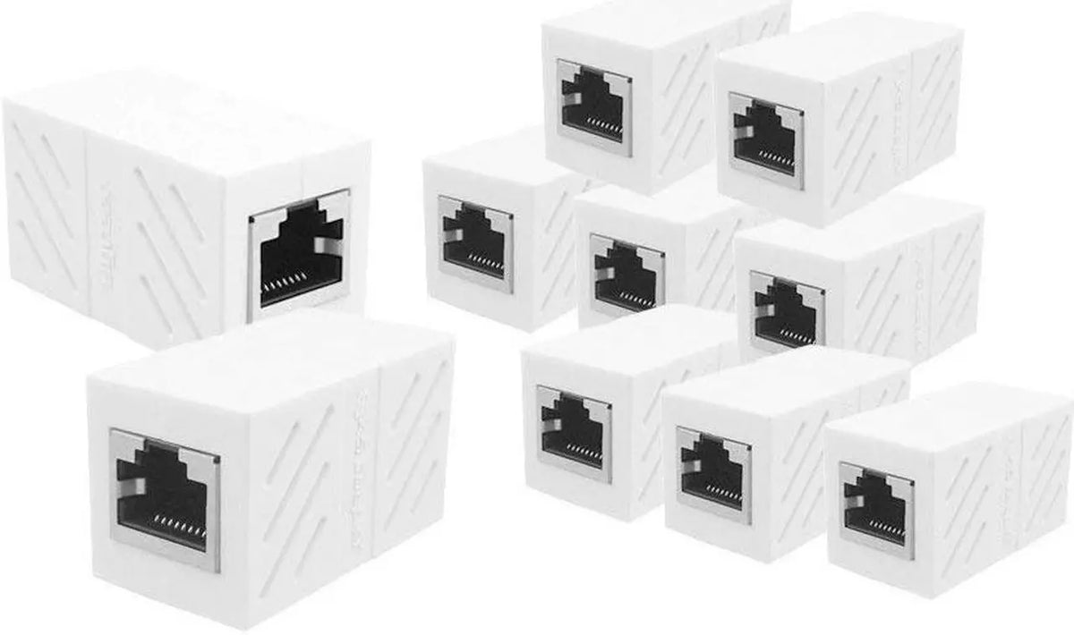 RJ45 Female to Female Ethernet Coupler Adapter, LAN Network Inline Connector