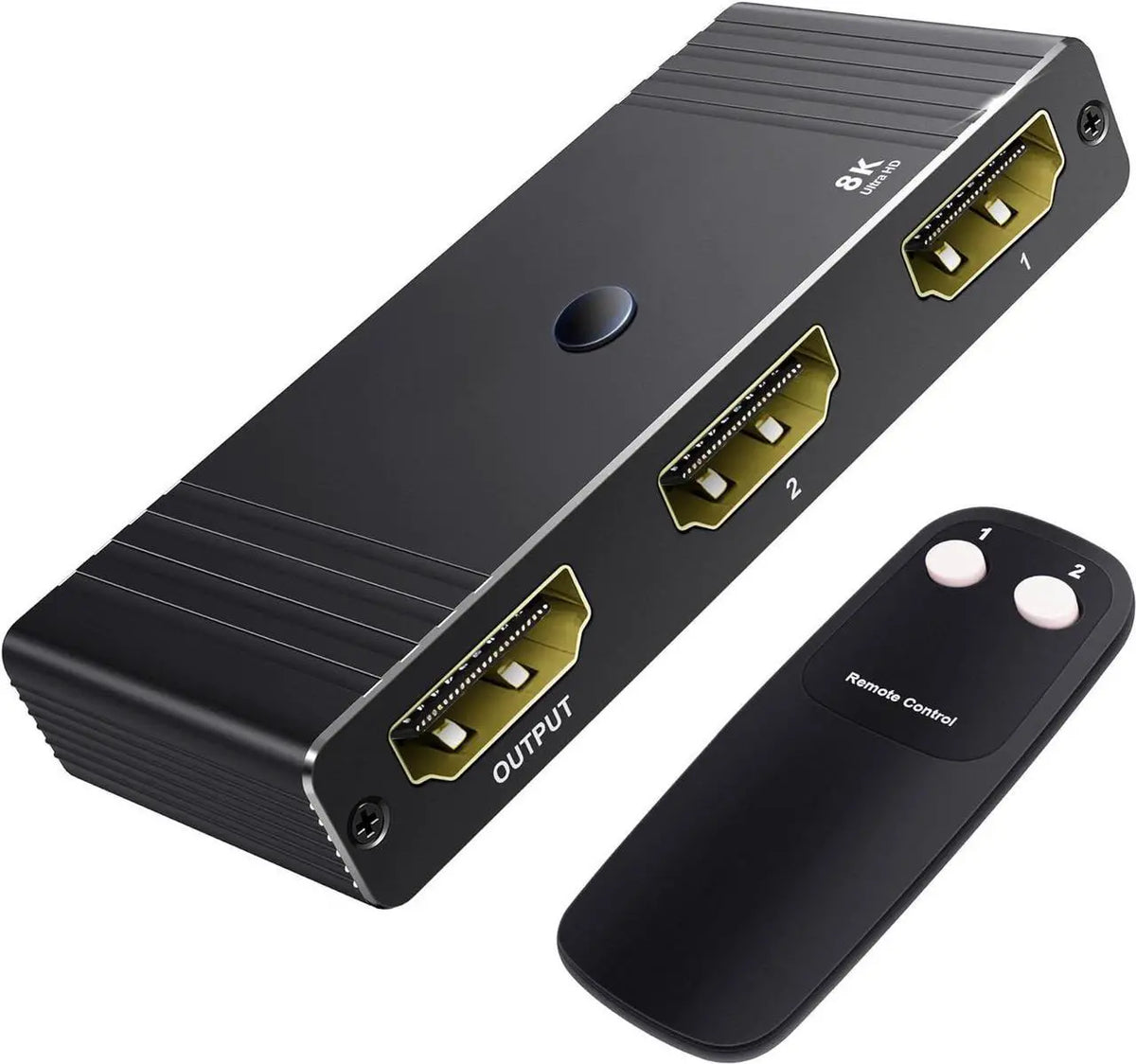 7-Port 4K 60Hz HDMI 2.0 Switch with IR Remote, Dolby Vision, HDR10, HDCP 2.2, 18Gbps, 3D