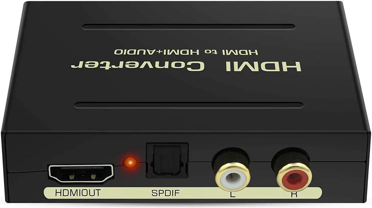 HDMI 2.0 4x2 Switch with Audio Extractor, 4K@60Hz, ARC, HDR, HDCP 2.2, Optical/Coaxial/3.5mm/SPDIF Out, Remote Control, Dolby Audio