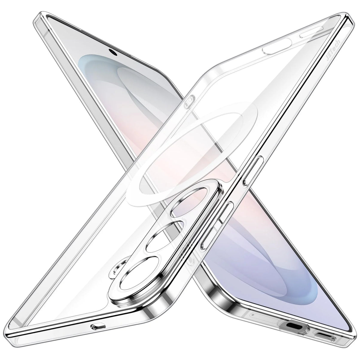 Clear Magnetic Slim Case for Samsung Galaxy S26, Compatible with MagSafe, TPU+PC Protective Cover