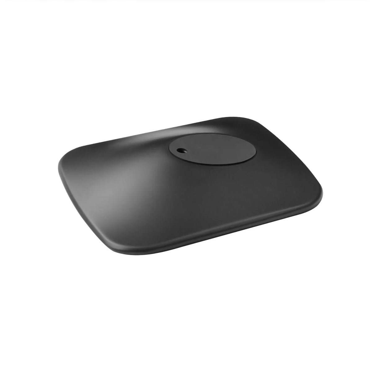 Black Metal Speaker Stand for KEF LSX II - Vibration Reduction, 15° Tilt, Stable Desktop Mount