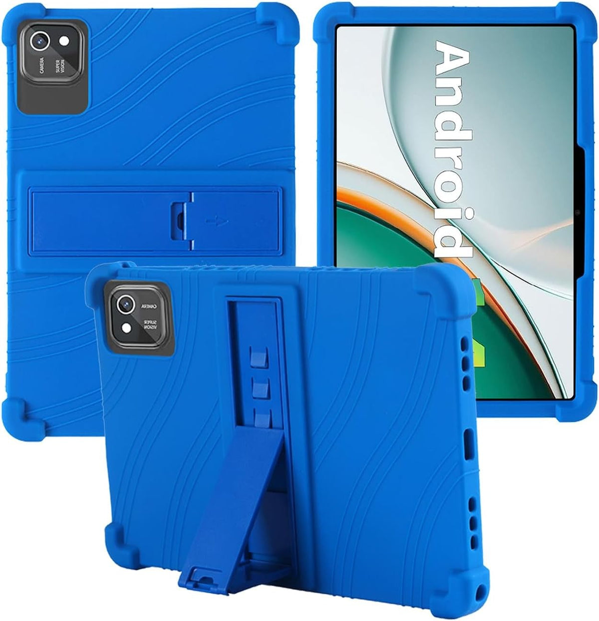 Compatible with aiprotablet C20e 10in Tablet Case, Silicone Kickstand Shockproof for Kids