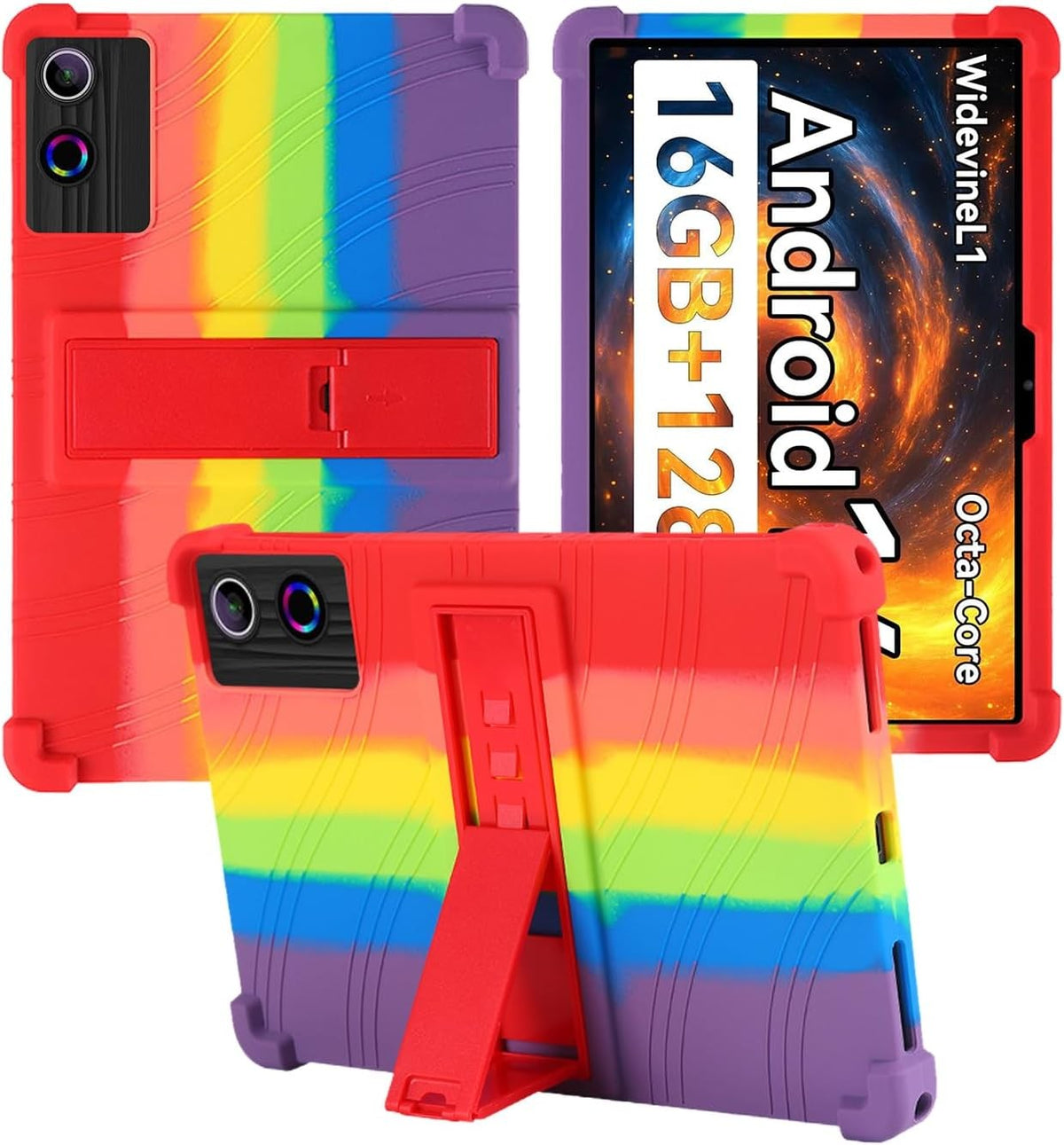 Soft Silicone Tablet Case Compatible with UGRIHACH A7 11", Shockproof, Kids Friendly
