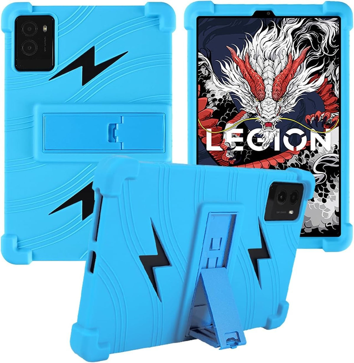 Silicone Case Compatible with Lenovo Legion Y700 2025 Gen3 Tablet Stand Shockproof Kids SkyBlue
