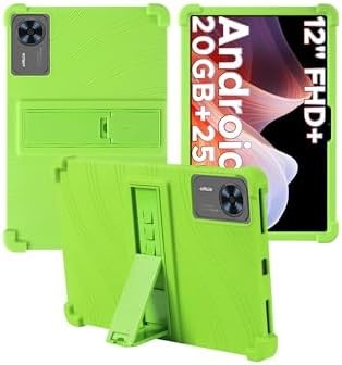 Silicone Tablet Case Compatible with DOOGEE T36 12", Adjustable Stand, Shockproof, Kids Friendly