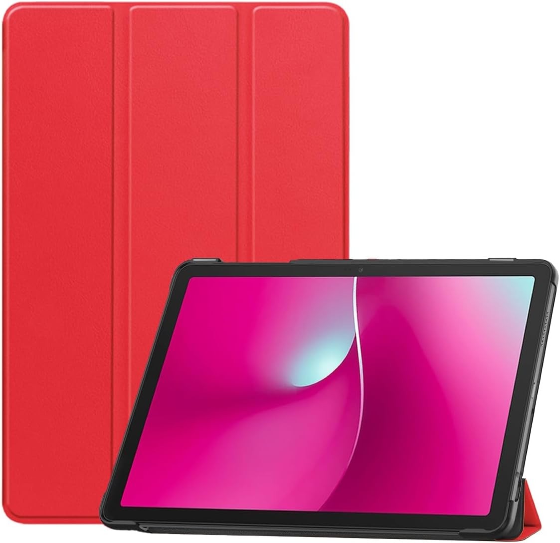 Compatible with T-Mobile REVVL TAB 2 5G Case, Tri-fold, Auto Sleep Wake, Premium PU