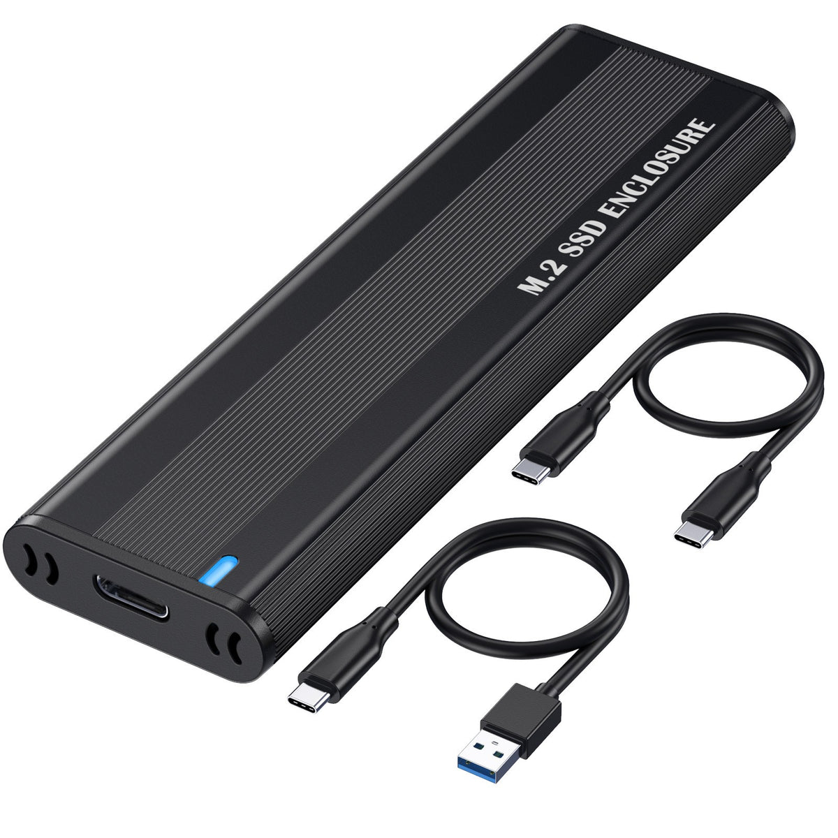 M.2 NVMe External SSD Enclosure, Tool-Free, PCIe Dual Protocol, Type-C