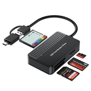 Multi-Function Card Reader, USB-C, SD/TF/Micro Memory Card Adapter, High Speed