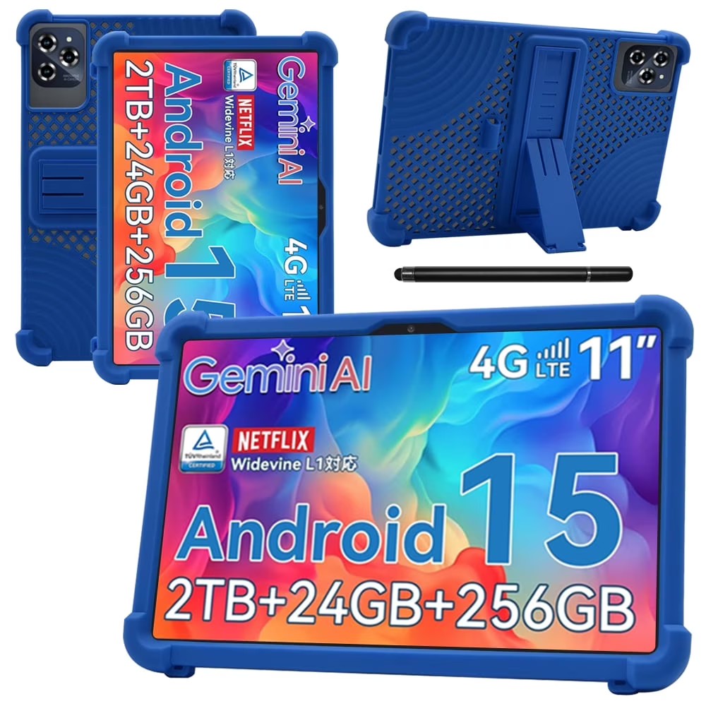 Tablet Case Compatible with Tabwee W90/T90/ZONKO D126A 11", Shockproof, Stand, Blue
