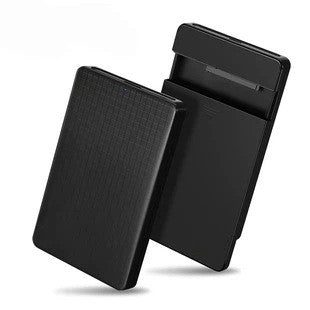 USB 3.1 Type-C Hard Drive Enclosure 2.5" SATA, Grid Pattern, for Laptop SSD