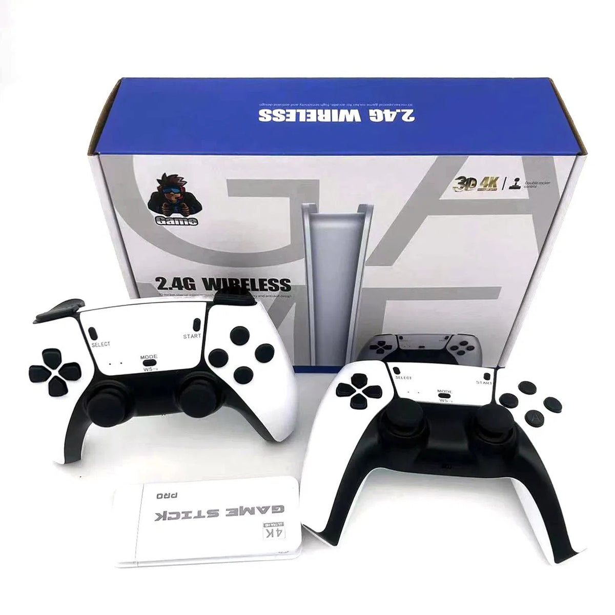 Wireless Bluetooth 2.4G TV Game Console, Compact Retro Gaming for Home & Travel