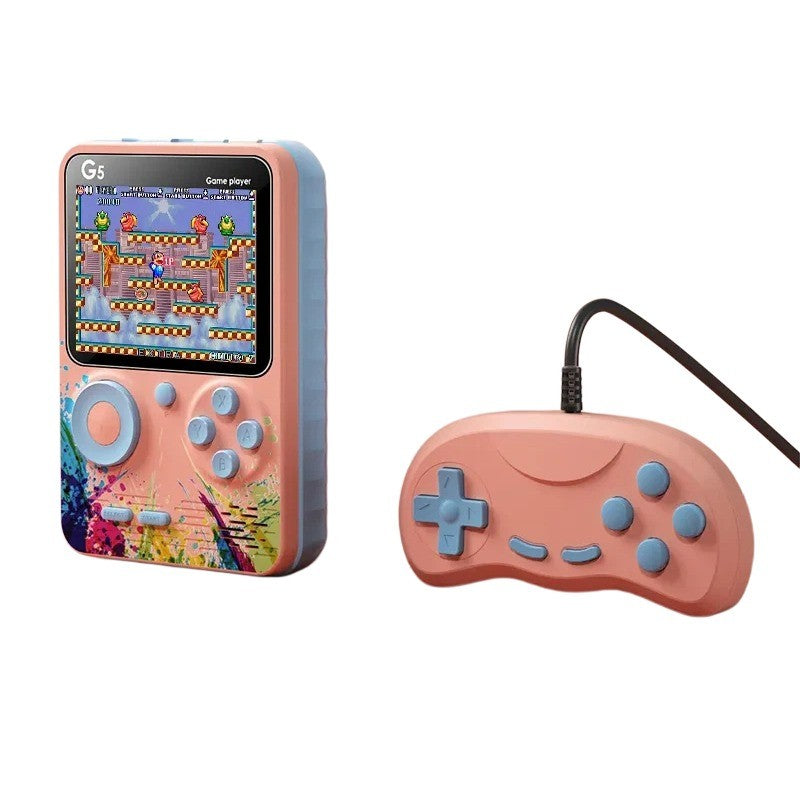 G5 Retro Game Console with 500 Built-in Classic Games, 3" Screen, Portable