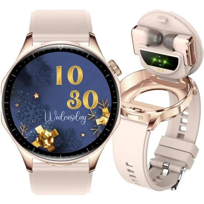 Smartwatch with Bluetooth Headphones, 1.4" AMOLED Screen, 100+ Sport Modes, for Men Women