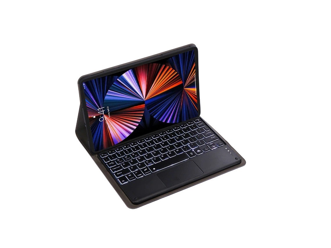 Detachable Bluetooth Touchscreen Keyboard Case Compatible with Xiaomi Redmi Pad 2 Pro 12.1 2025, RGB Backlight, Black