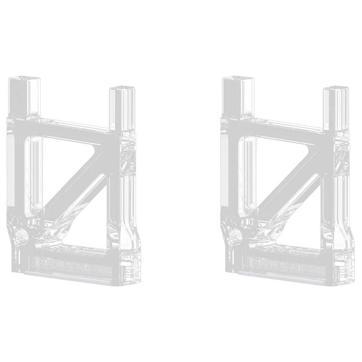 Transparent PC Horizontal Stand Compatible with PS5 Slim, Stable Protective Design
