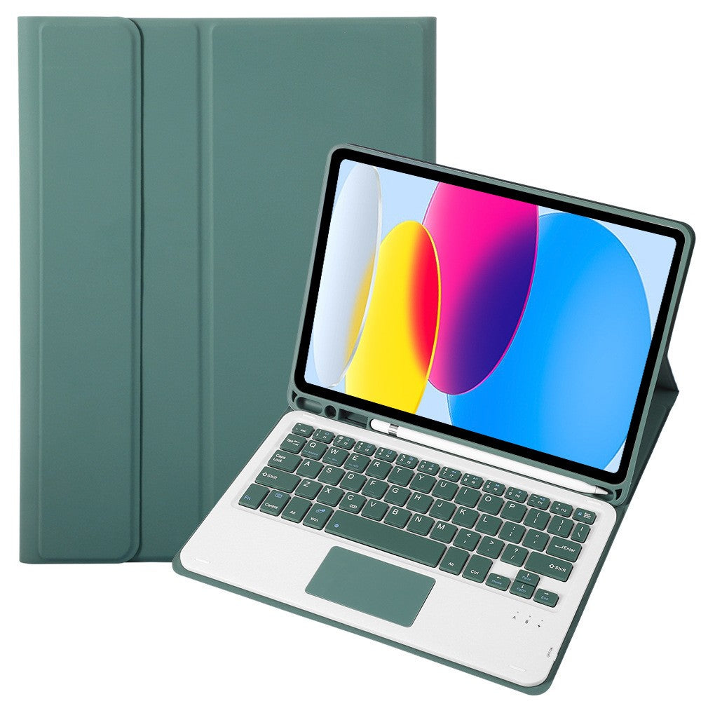 Touchscreen Keyboard Case for Samsung Galaxy Tab A9 Plus 11" 2023, Dark Green