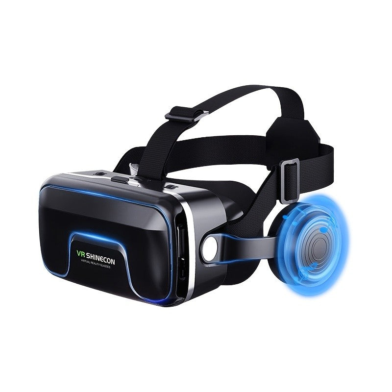Virtual Reality Headset for iOS and Android, Adjustable 3D VR Glasses with Headphones