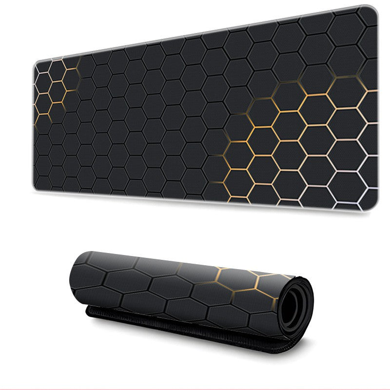 Non-Slip Mouse Pad with Honeycomb Grid, 50x100x0.3cm, for Gaming & Office