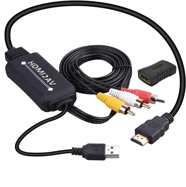HDMI to RCA Converter, 1080P to AV CVBS Composite Video Audio Adapter