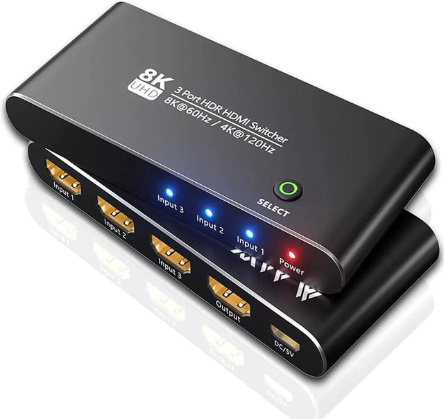 HDMI 2.1 Audio Extractor 8K@60Hz RGB 4:4:4 to Optical TOSLINK/SPDIF 7.1 Converter