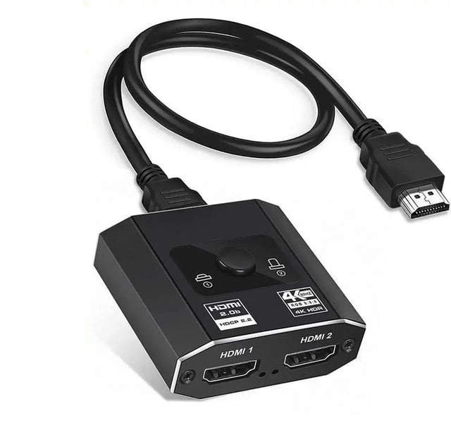HDMI 2.0 Switch 3x1 - 4K 60Hz HDMI Selector Box with HDR10, HDCP 2.2, 18Gbps, 3D Support, Includes 3.9 ft HDMI Cable