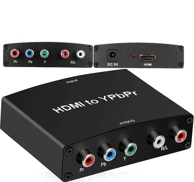 HDMI to Component YPbPr 5 RCA Converter Adapter with R/L Audio