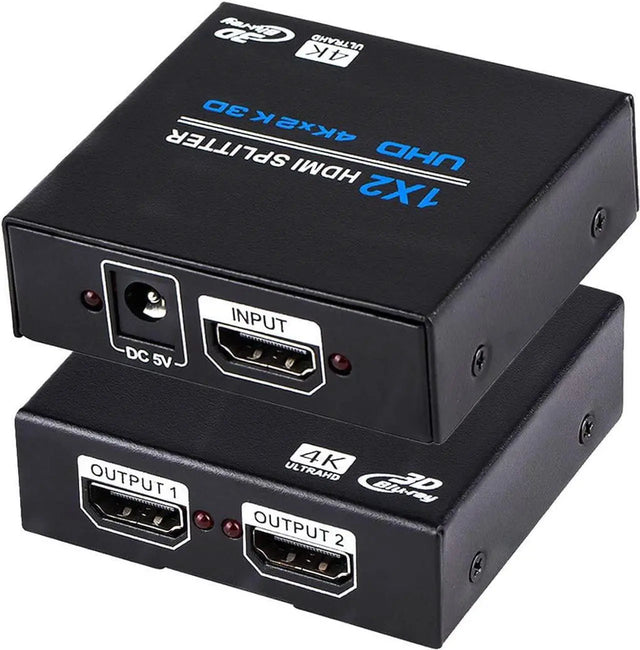 HDMI Splitter 1 in 2 Out, 4K 3D 1080P, HDMI Switch