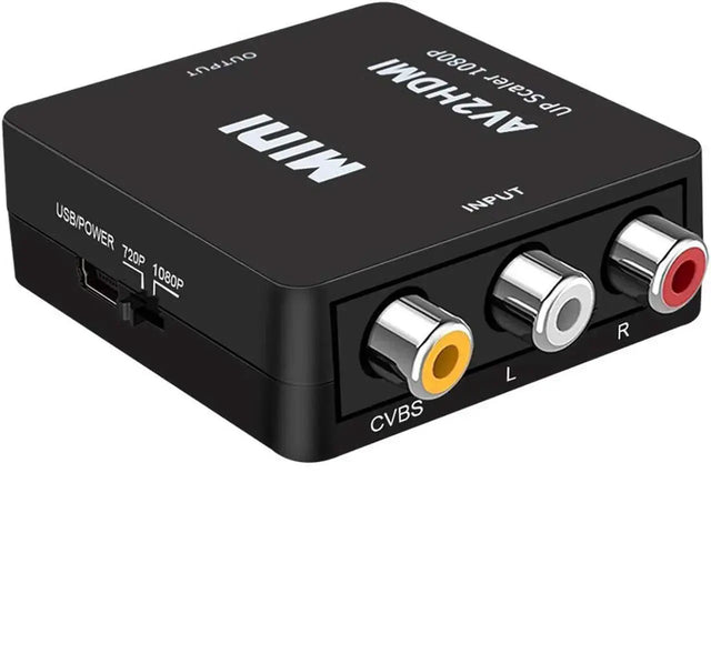 Mini RCA Composite CVBS AV to HDMI Video Audio Converter 1080P