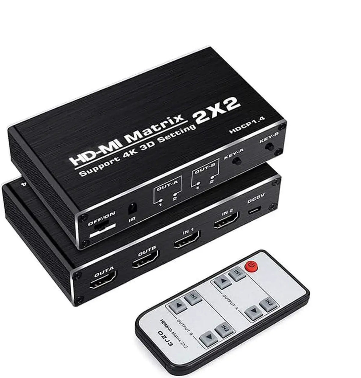 Optical Toslink SPDIF Switch Splitter 3x1 with IR Remote, 3 In 1 Out, Supports DTS, AC3, DTS-HD, LPCM