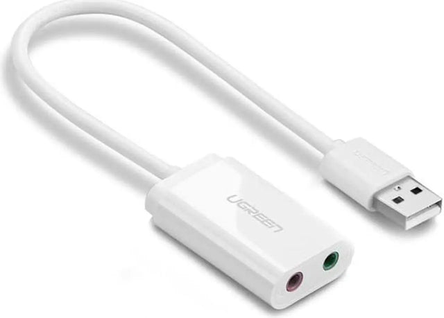 USB External Stereo Sound Adapter for Windows and Mac, Plug and Play, No Drivers Needed