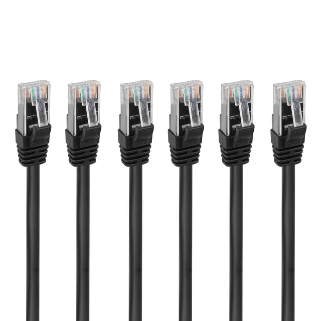 6-Pack Cat6 Ethernet Cable, Gigabit LAN RJ45 Copper