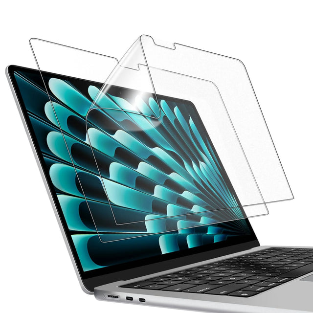 2-Pack Anti-Glare Matte Screen Protector for MacBook Air 13.6" (2022-2026 M2/M3/M4/M5) - Clear PET Film