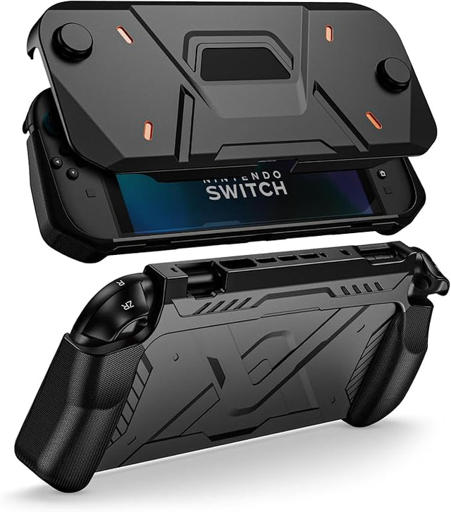 Nintendo Switch 2 Protective Case - Soft Front Cover & Back Shell, Black