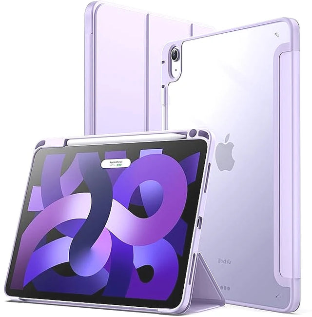 Slim Clear Shockproof Stand Case for iPad Air 11 Inch - Purple