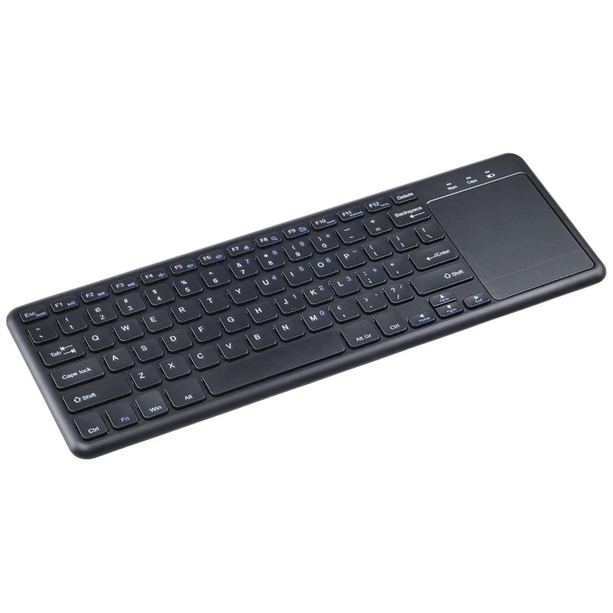 Wireless Keyboard with Touchpad, 2.4G Portable Keyboard for Laptop PC Smart TV, Low Profile Scissor Keys