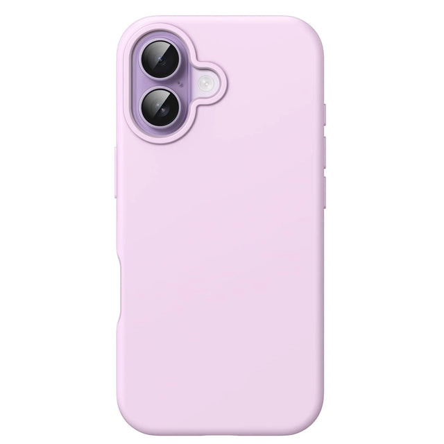 Liquid Silicone Case for iPhone 17 6.3 Inch, Purple Soft Touch Shockproof Phone Cover, Non-Magnetic