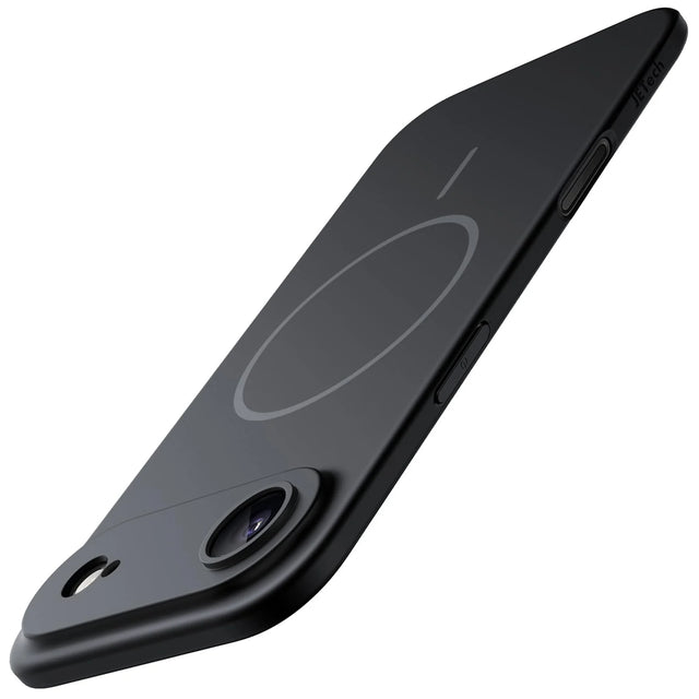 Slim Magnetic Phone Case for iPhone with MagSafe Compatible, Ultra-Thin PC TPU Bumper, Anti-Fingerprint Matte Finish, Black
