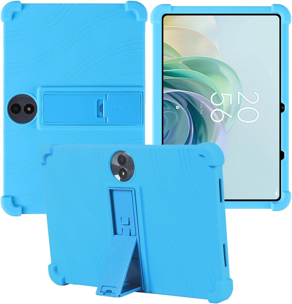 Compatible with TCL TAB 11 Gen2 11 Inch Tablet Case, Soft Silicone Adjustable Stand Shockproof Kids Friendly (SkyBlue)