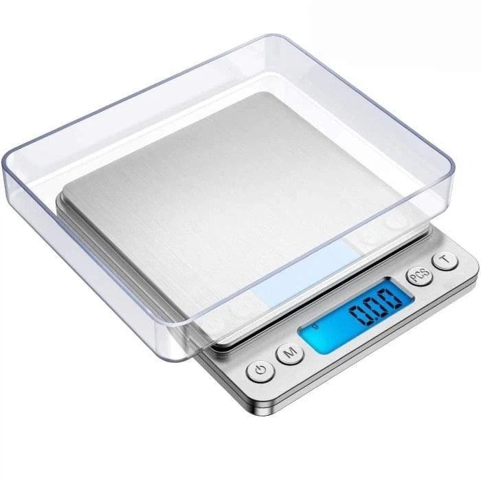 High Precision Digital Kitchen Scale 0.01g/1000g LCD Display for Baking BBQ and Food Portion Control