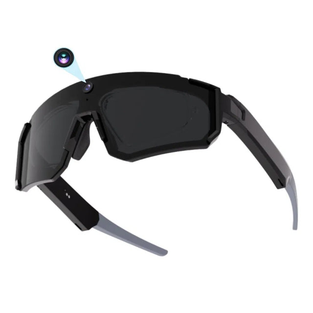 AI Smart Glasses with 800W HD Camera, BT 5.3, UV Protection, Video Recording, Translation, Black