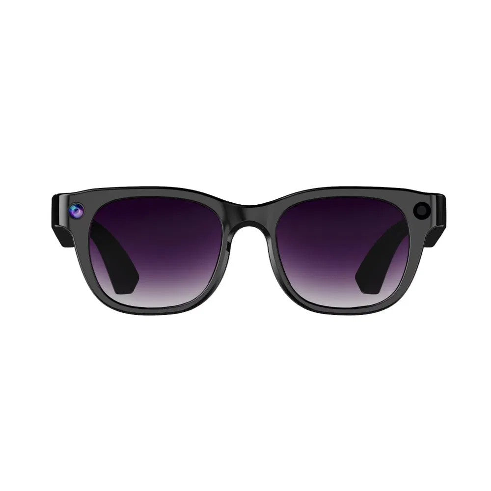Smart Glasses with Video Camera Recording, Bluetooth Audio, USB, Digital, Sunglasses Style