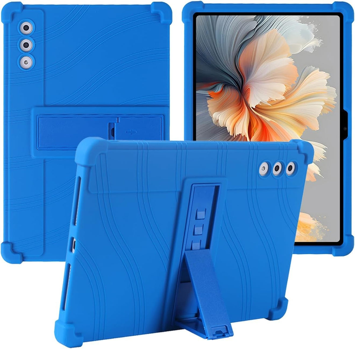 Silicone Tablet Case for Lenovo Yoga Tab Plus 12.7", Adjustable Stand, Shockproof, Kids Friendly