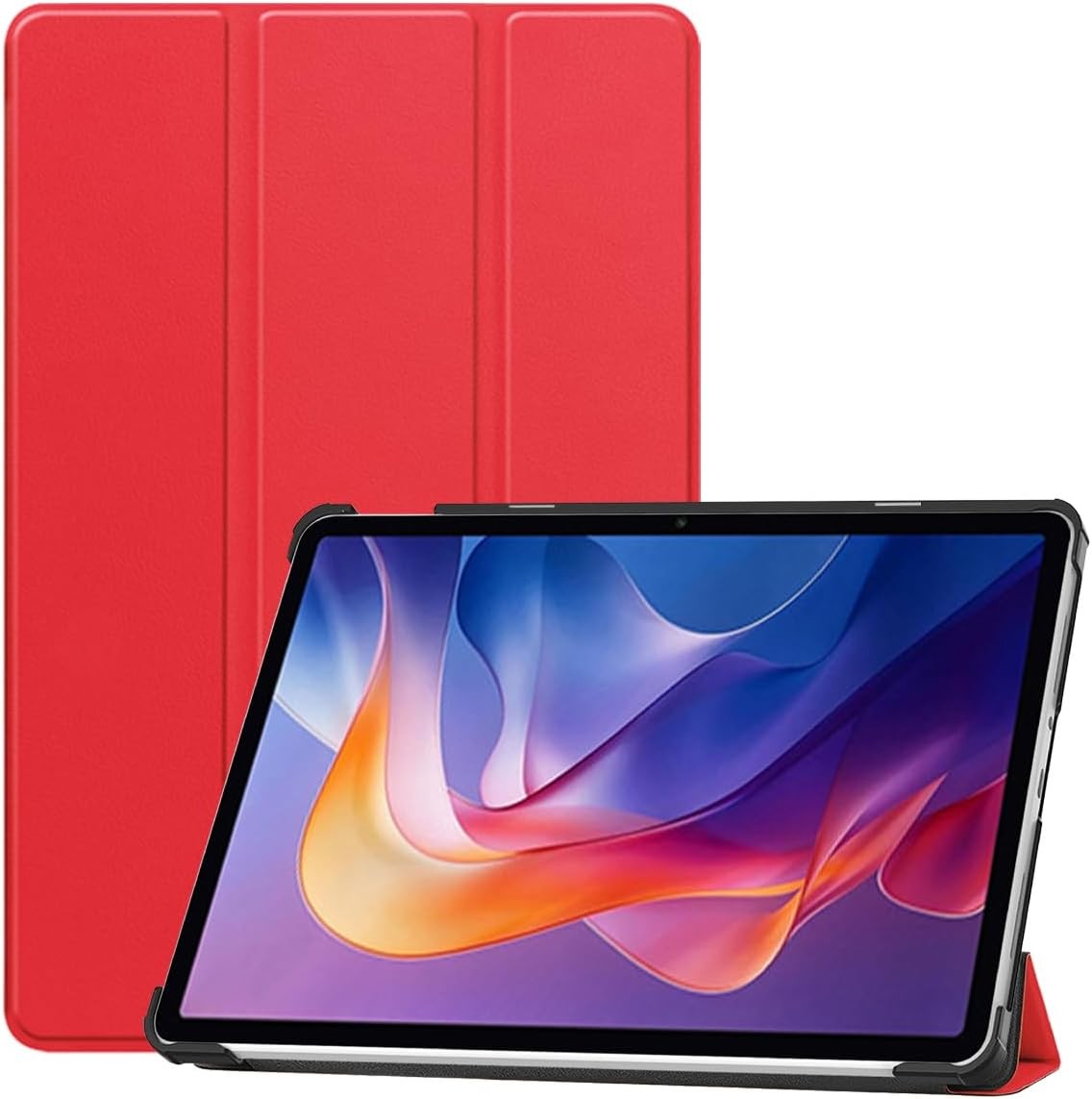 Compatible with Xiaomi Redmi Pad 2 11 Inch, Tri-Fold Case with Auto Sleep/Wake, Premium PU, Black