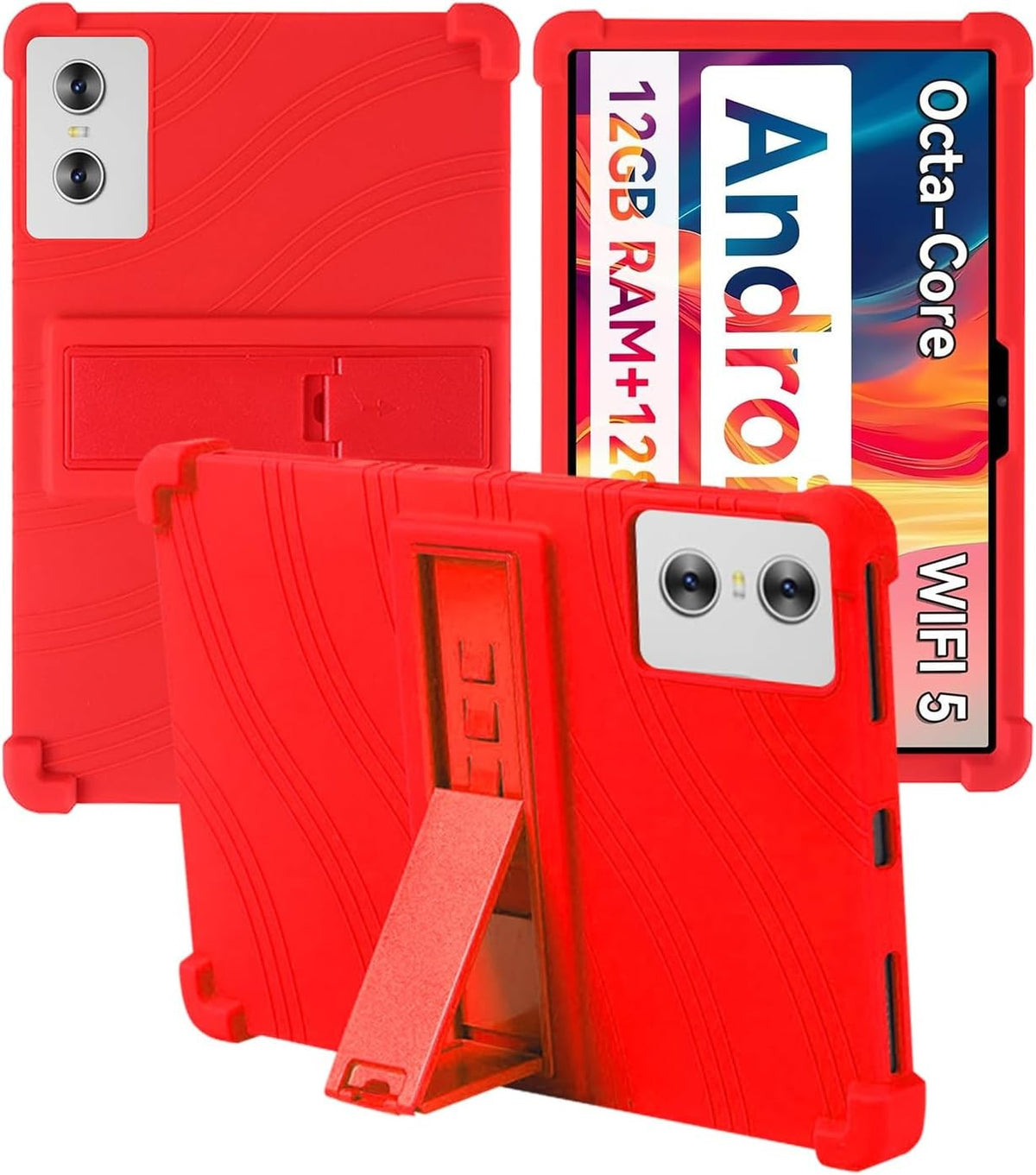 Compatible with SVITOO SVTT001 11" Tablet Silicone Case Stand Shockproof Kid-Friendly
