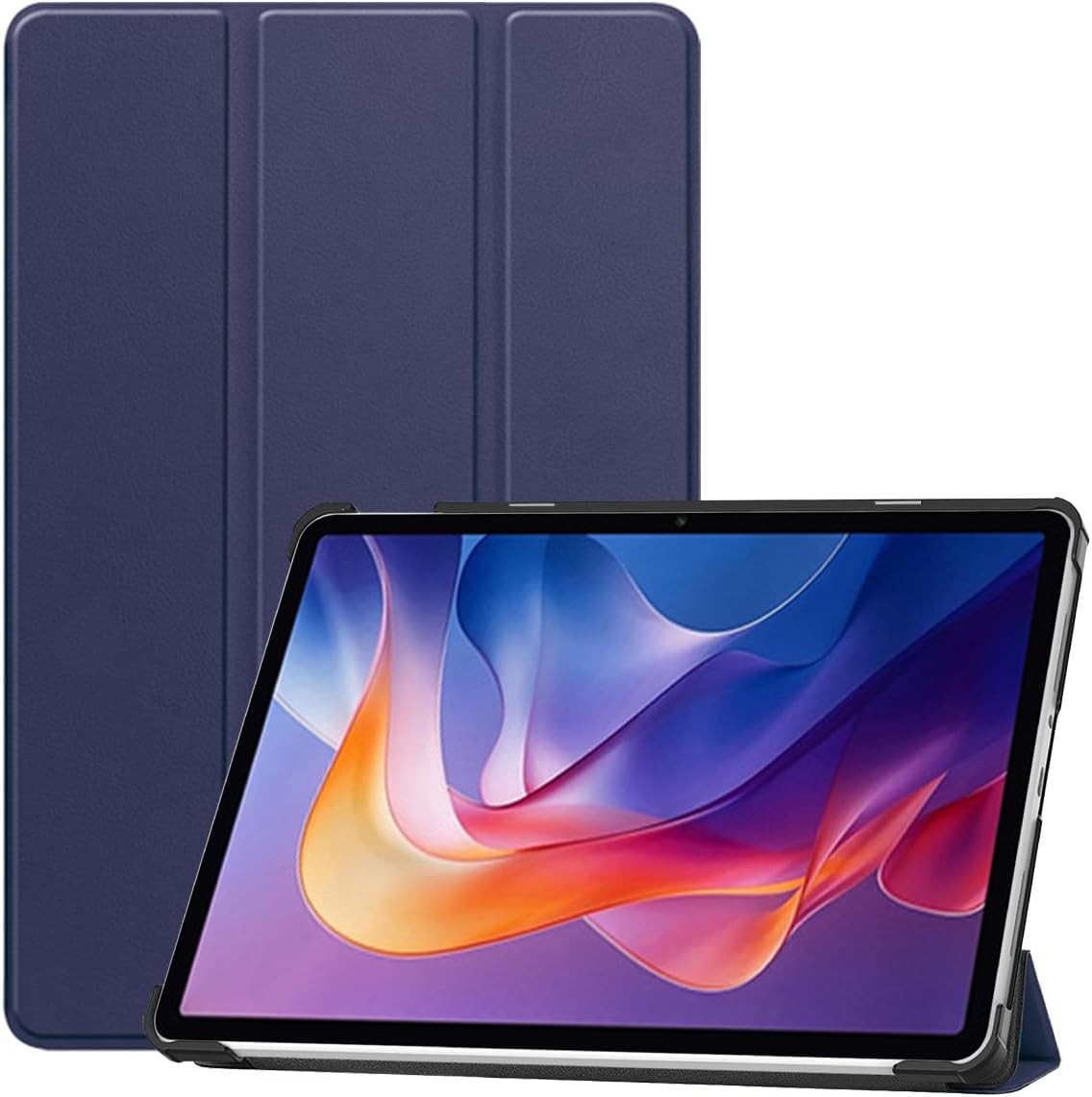 Tri-Fold Case for Xiaomi Redmi Pad 2 11 Inch Tablet, Premium PU Leather Cover with Auto Sleep/Wake Function, Full Protection, Scratch Resistant