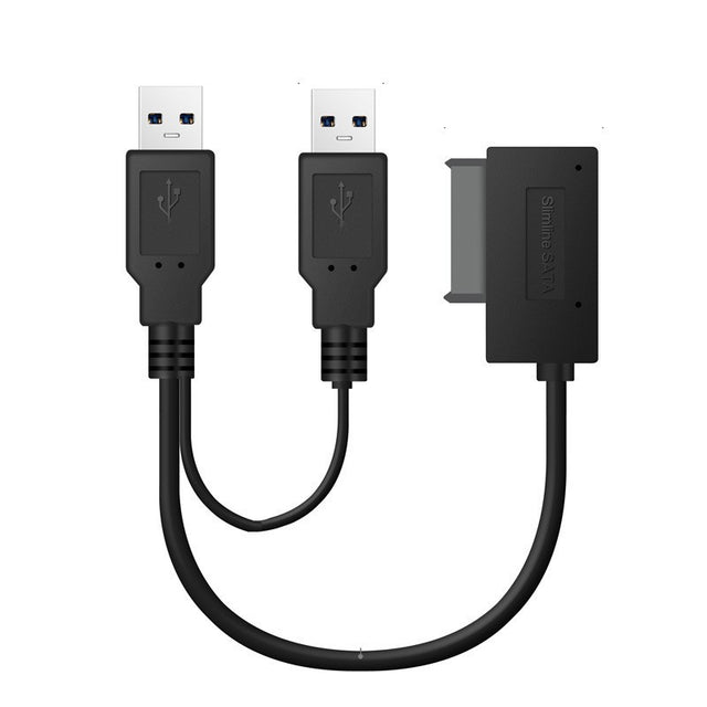 SATA to USB Adapter Cable for Laptop Optical Drive, External CD/DVD Drive Converter