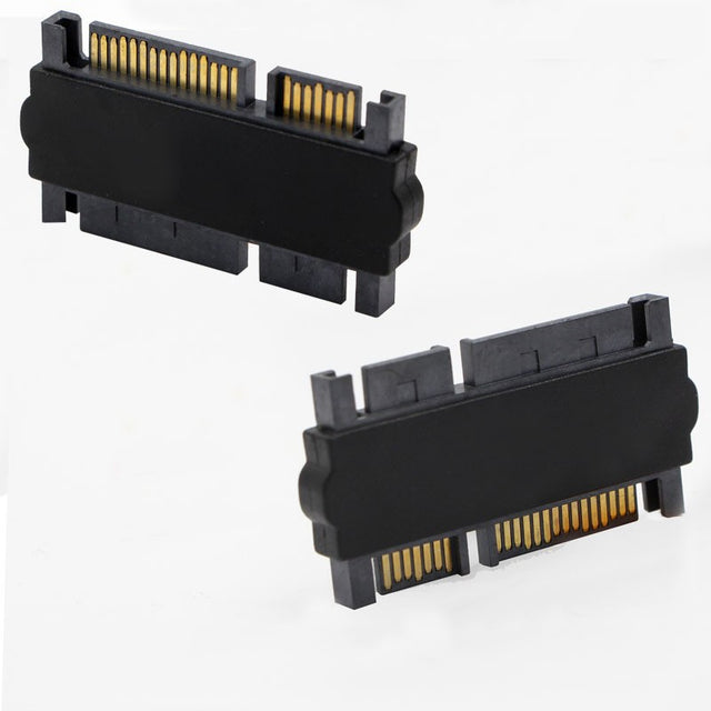 SATA 22-Pin Male to Male Adapter, 7+15P, for Hard Drive Connection