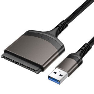 USB 3.0 to SATA Hard Drive Cable, Aluminum, 2.5" SSD HDD Reader, Data Transfer